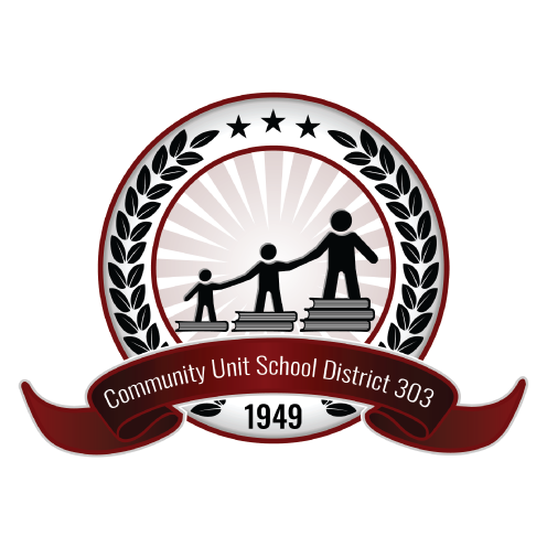 St. Charles Community Unit School District 303 logo, St. Charles, Illinois public school district and community partner of Transformative Growth Counseling